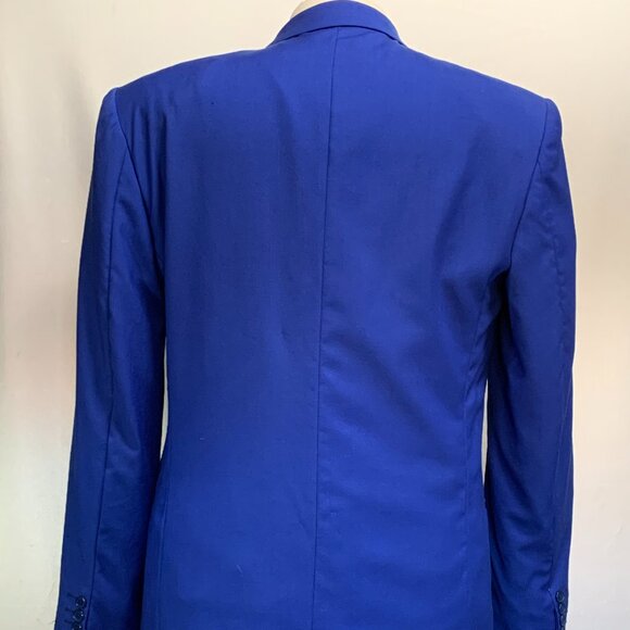 BENDETTI ITALIAN BLAZER - CASHMERE RAYON / POLYESTER ROYAL BLUE 4B - 42R 44R - Picture 5 of 12